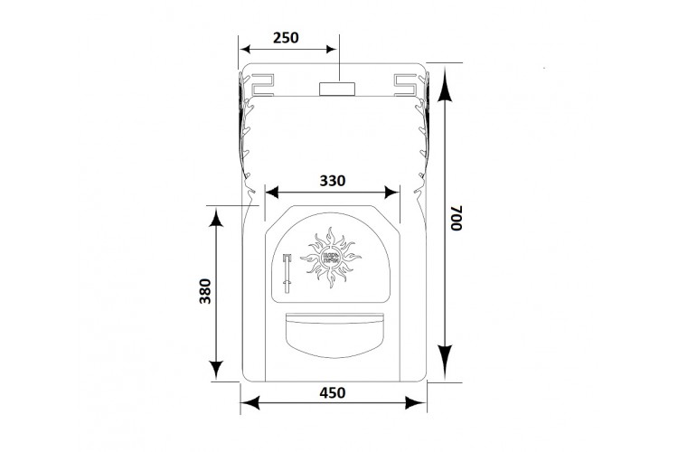 Печь банная Царь-Печи Затея Декор