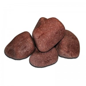 Камень для сауны малиновый кварцит обвал кор.20 кг