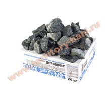 Камень для бани Порфирит колотый коробка 20кг (Карелия) Камень для бани Порфирит колотый коробка 20кг (Карелия)