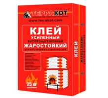Клей жаростойкий усиленный 25кг Терракот