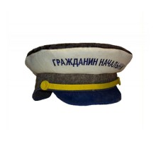 Шапка для бани фуражка "Начальник"