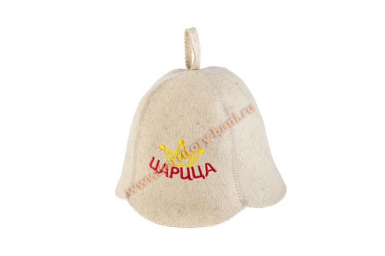 Шапка для бани войлок "Царица"