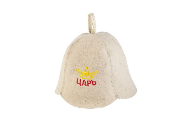 Шапка для бани войлок "Царь"