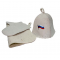 Шапка для бани войлок "Российский флаг"
