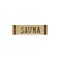 Табличка для бани "Sauna" липа