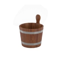 Ушат для бани лиственница мореная 7 л.