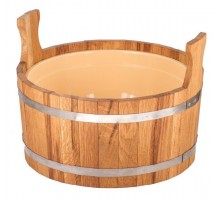 Шайка Woodson с пластиковой вставкой, 12 л., дуб